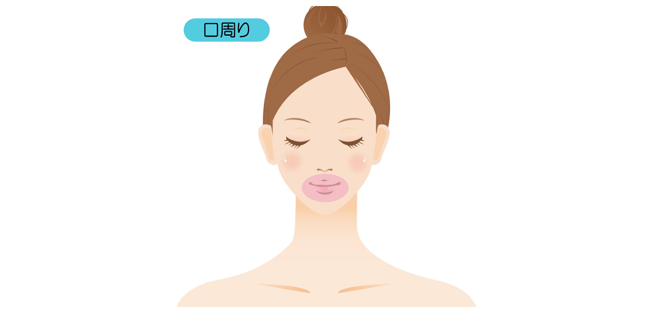 脱毛箇所 女性(口周り)